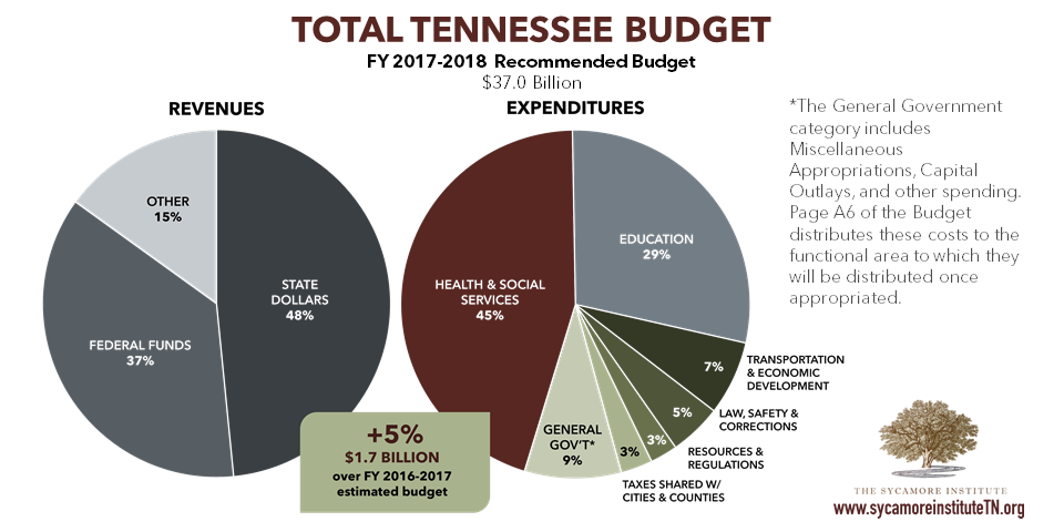 Total Tennessee Budget - FY 2017-2018 Recommendation